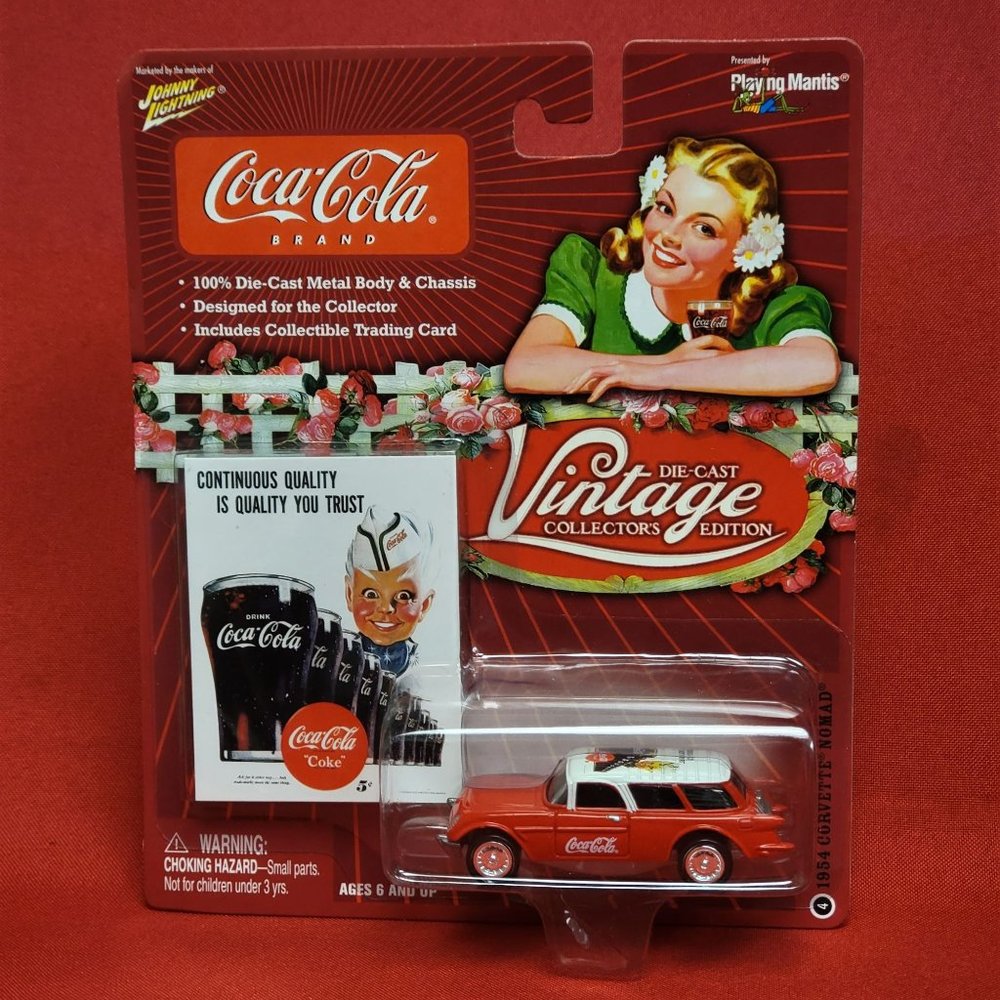 Coca Cola Johnny Lightning Vintage Collection Die Cast 1954 Corvette Nomad